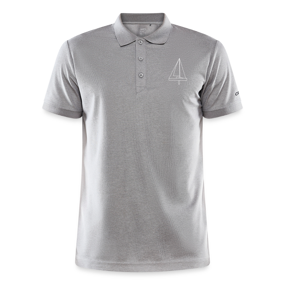 R-Boot - CrewPolo Frontmark (m) - Grau meliert