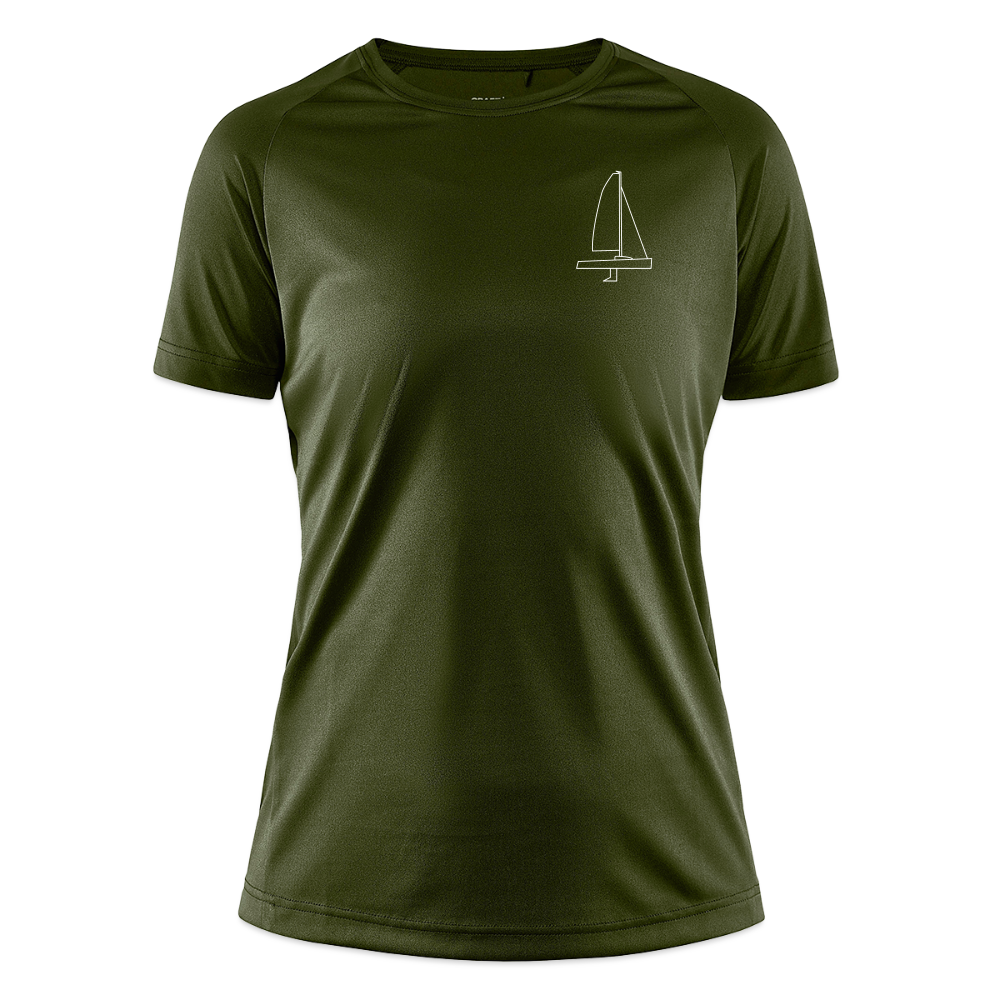 J70 - Techline Tee Frontmark (w) - Moosgrün