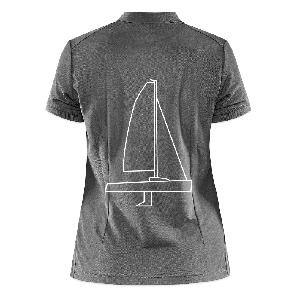 J70 - CrewPolo Backbeat (w) - Dunkelgrau meliert