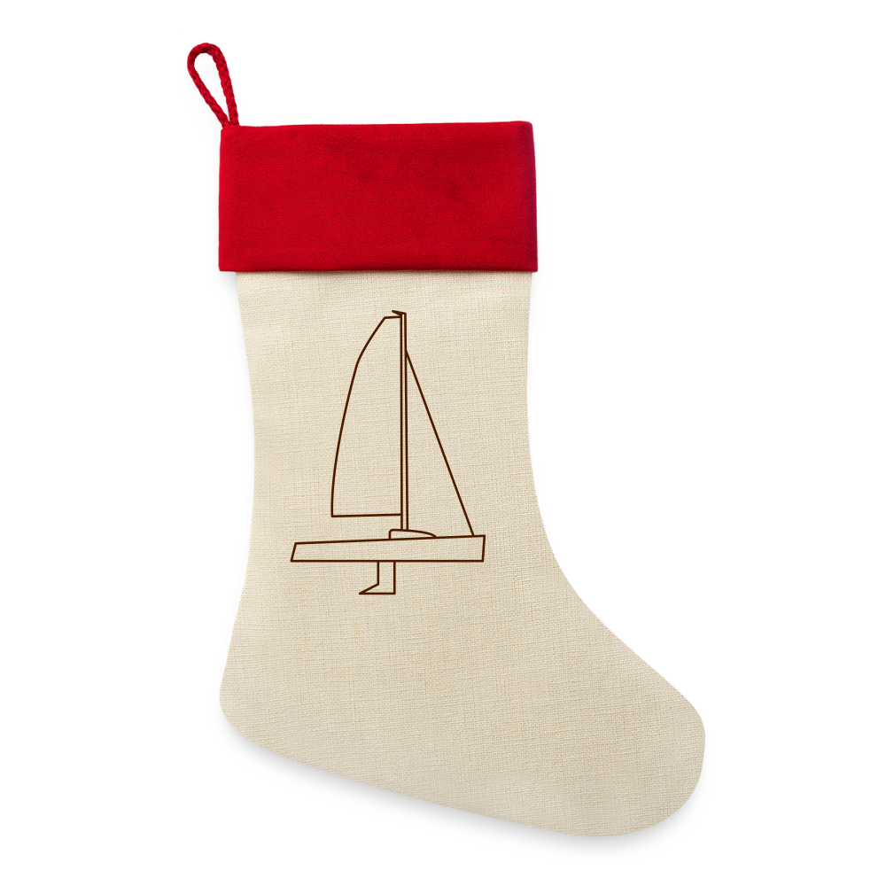 J70 - Classgear Weihnachtsstrumpf - Natur/Rot