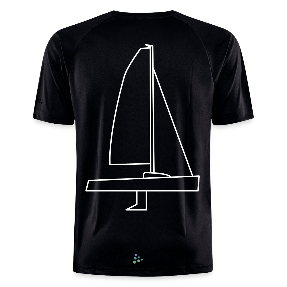 J70 - Techline Tee Backbeat (m) - Schwarz