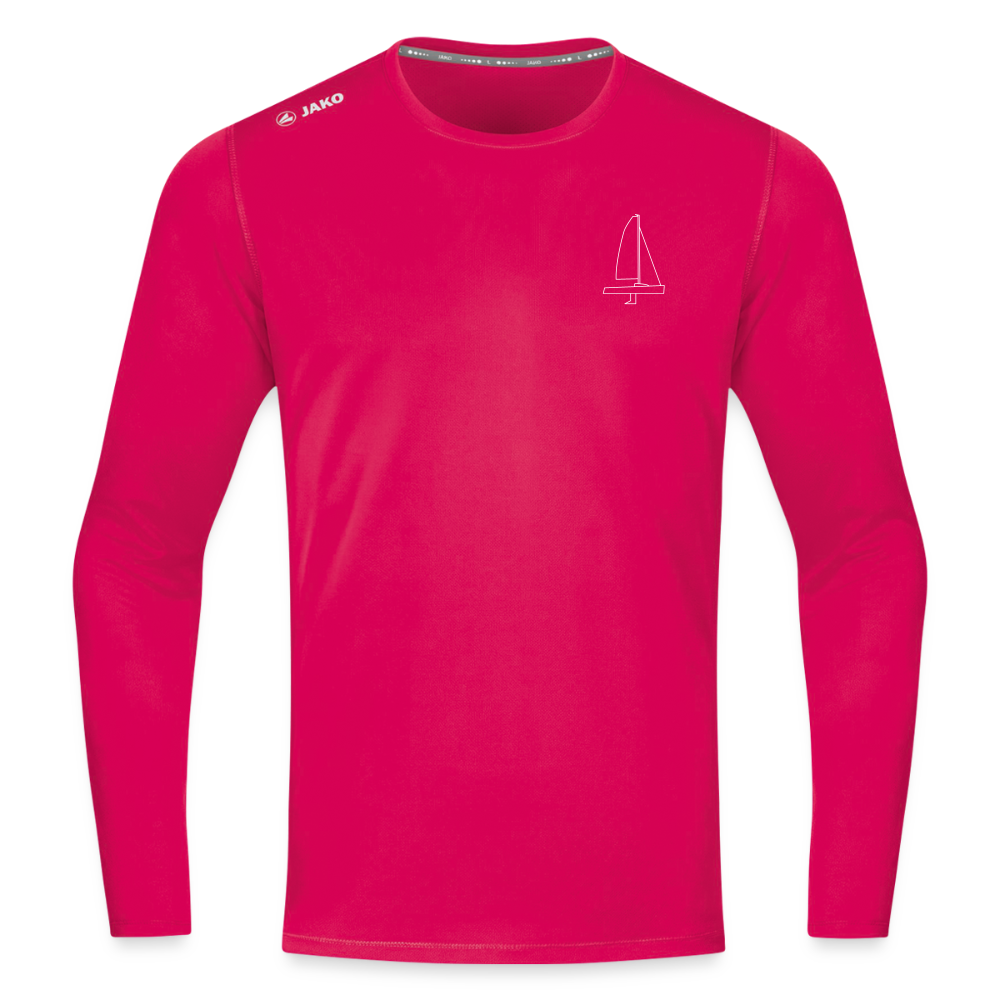 J70 - Techline LongSleeve Frontmark (m) - dunkles Pink