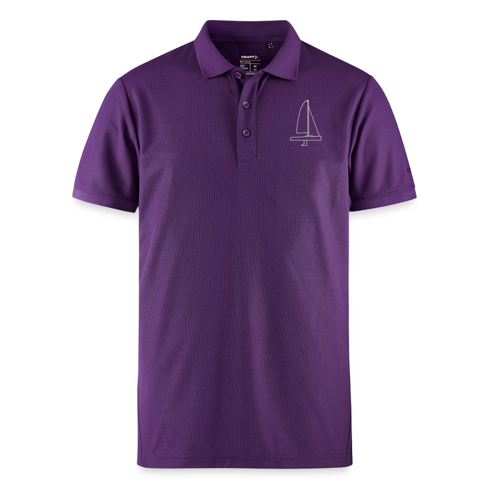 J70 - CrewPolo Frontmark (m) - Lila