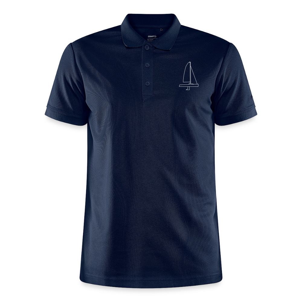 J70 - CrewPolo Frontmark (m) - Dunkelnavy