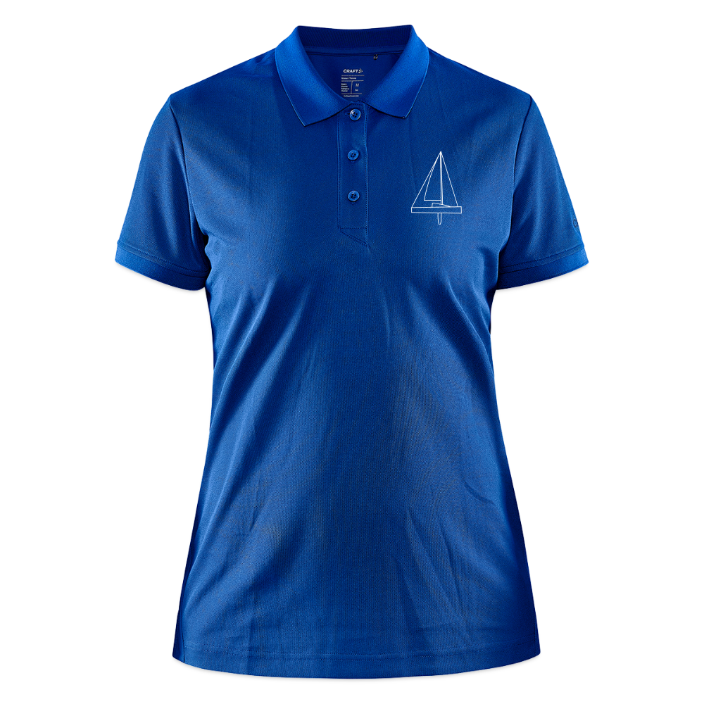 R-Boot - CrewPolo Frontmark (w) - Royalblau