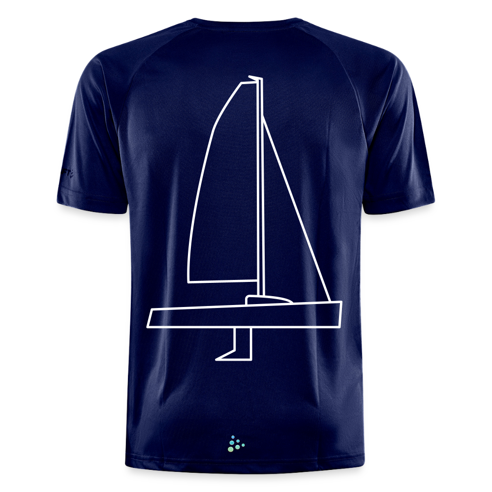 J70 - Techline Tee Backbeat (m) - Dunkelnavy