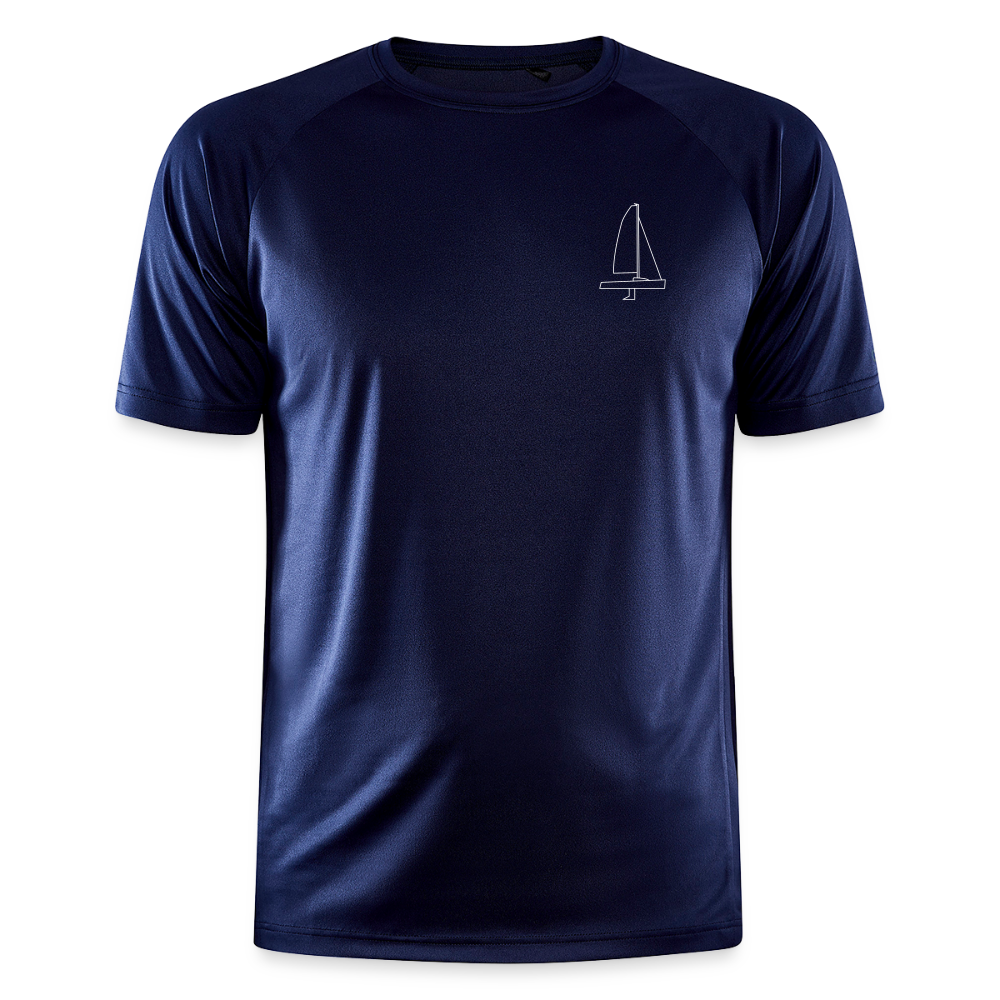 J70 - Techline Tee Frontmark (m) - Dunkelnavy