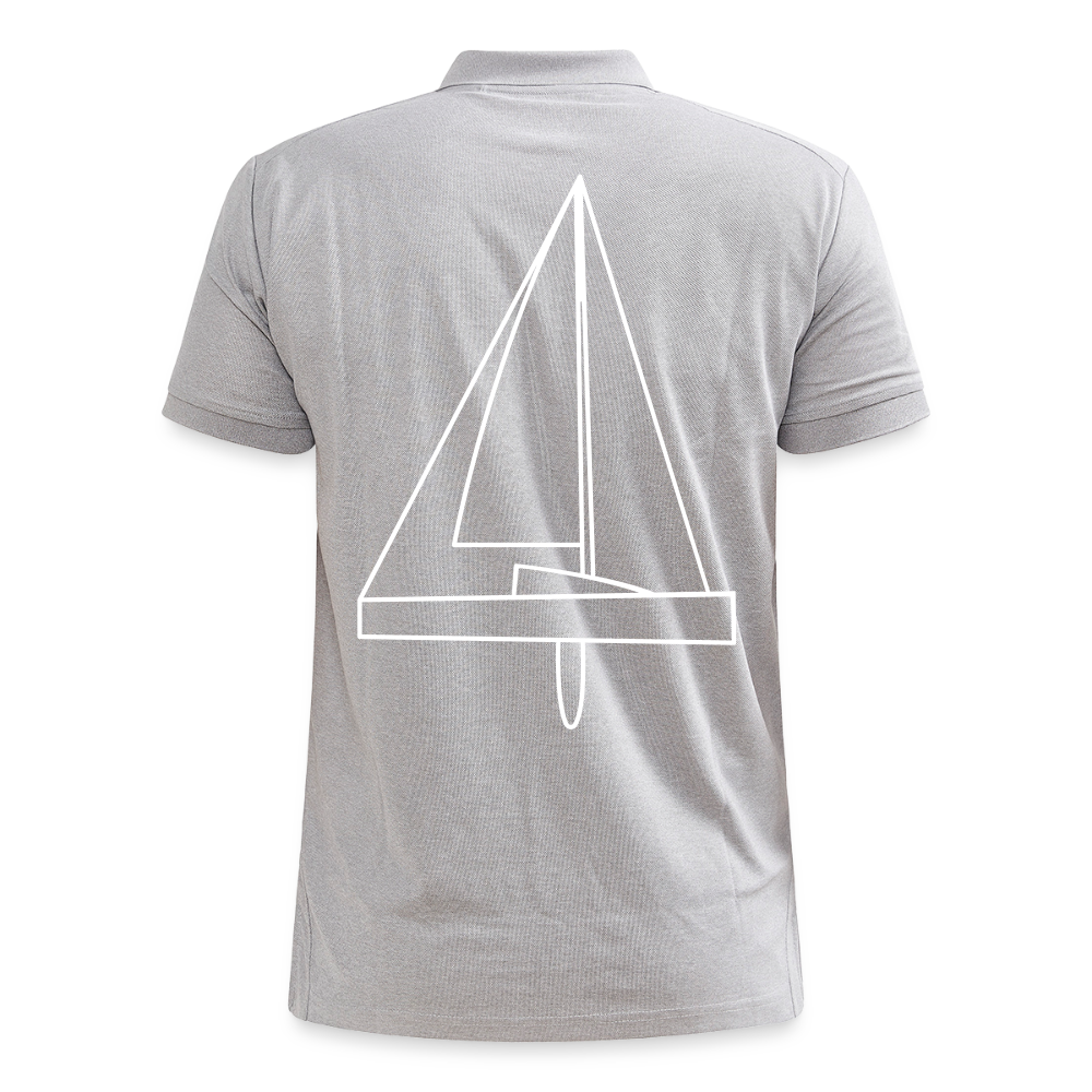 R-Boot - CrewPolo Backbeat (m) - Grau meliert