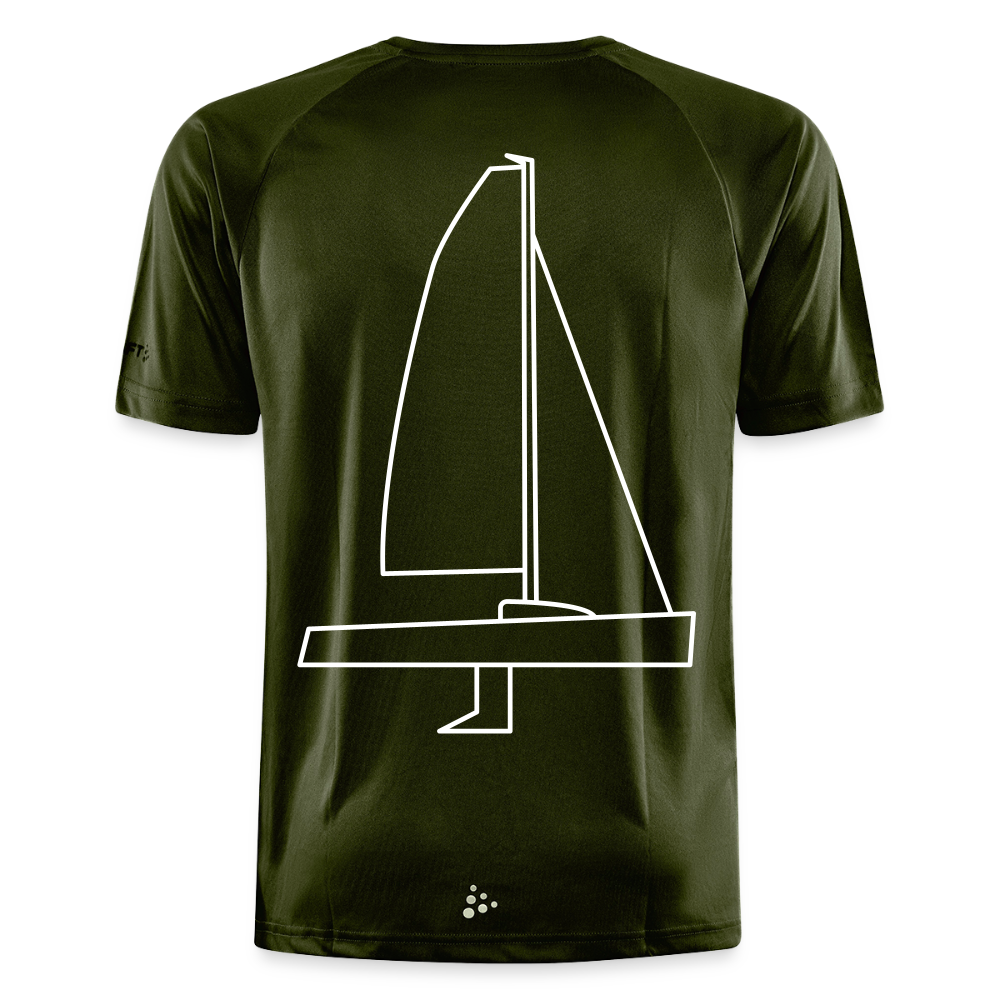 J70 - Techline Tee Backbeat (m) - Moosgrün