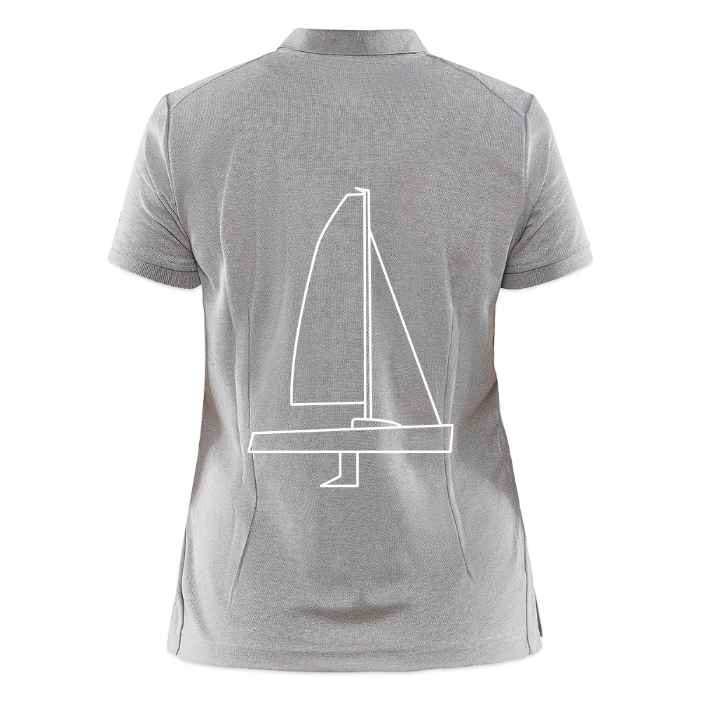 J70 - CrewPolo Backbeat (w) - Grau meliert