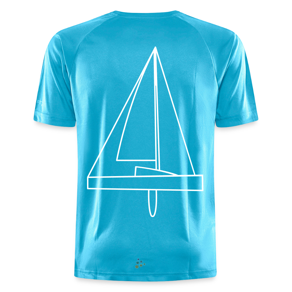 R-Boot - Techline Tee Backbeat (m) - Hawaiiblau