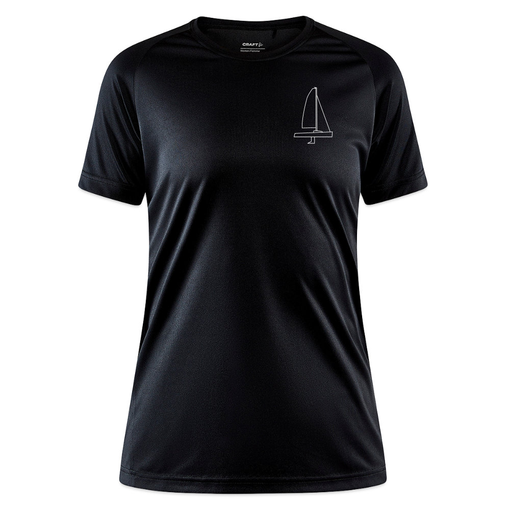 J70 - Techline Tee Frontmark (w) - Schwarz