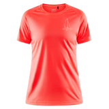 J70 - Techline Tee Frontmark (w) - Koralle