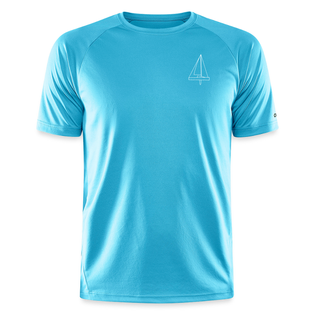 R-Boot - Techline Tee Frontmark (m) - Hawaiiblau