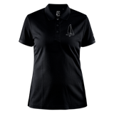 J70 - CrewPolo Frontmark (w) - Schwarz
