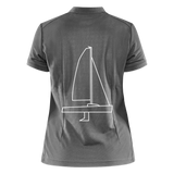 J70 - CrewPolo Backbeat (w) - Dunkelgrau meliert