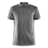 R-Boot - CrewPolo Frontmark (m) - Dunkelgrau meliert