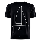 J70 - Techline Tee Backbeat (m) - Schwarz