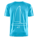 J70 - Techline Tee Backbeat (m) - Hawaiiblau