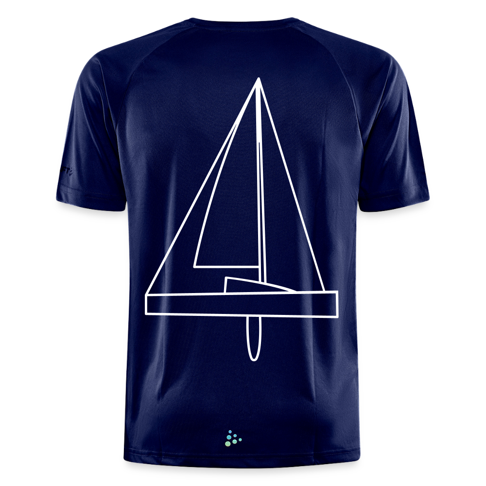 R-Boot - Techline Tee Backbeat (m) - Dunkelnavy