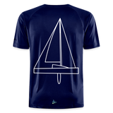 R-Boot - Techline Tee Backbeat (m) - Dunkelnavy