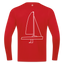 J70 - Techline LongSleeve Backbeat (m) - Rot
