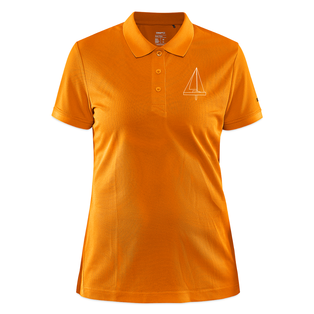 R-Boot - CrewPolo Frontmark (w) - Hellorange meliert