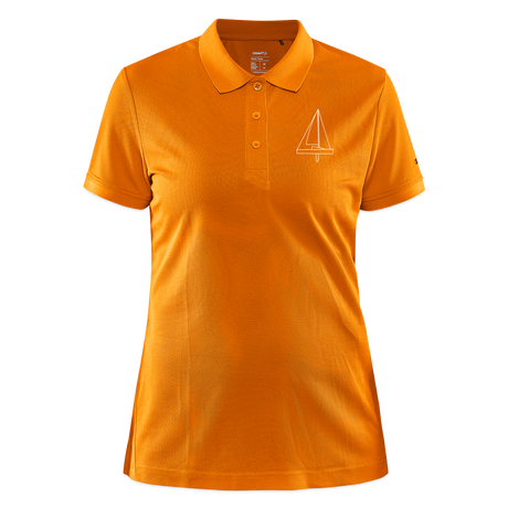 R-Boot - CrewPolo Frontmark (w) - Hellorange meliert