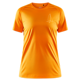 J70 - Techline Tee Frontmark (w) - Hellorange