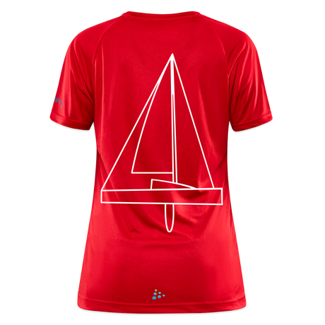 R-Boot - Techline Tee Backbeat (w) - Rot