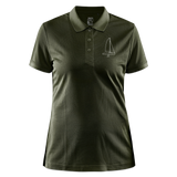 J70 - CrewPolo Frontmark (w) - Khaki Grün