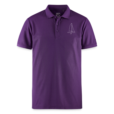 J70 - CrewPolo Frontmark (m) - Lila