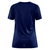 J70 - Techline Tee Frontmark (w) - Dunkelnavy