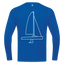 J70 - Techline LongSleeve Backbeat (m) - Royalblau