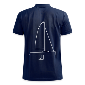 J70 - CrewPolo Backbeat (m) - Navy meliert