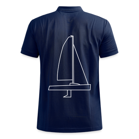 J70 - CrewPolo Backbeat (m) - Navy meliert