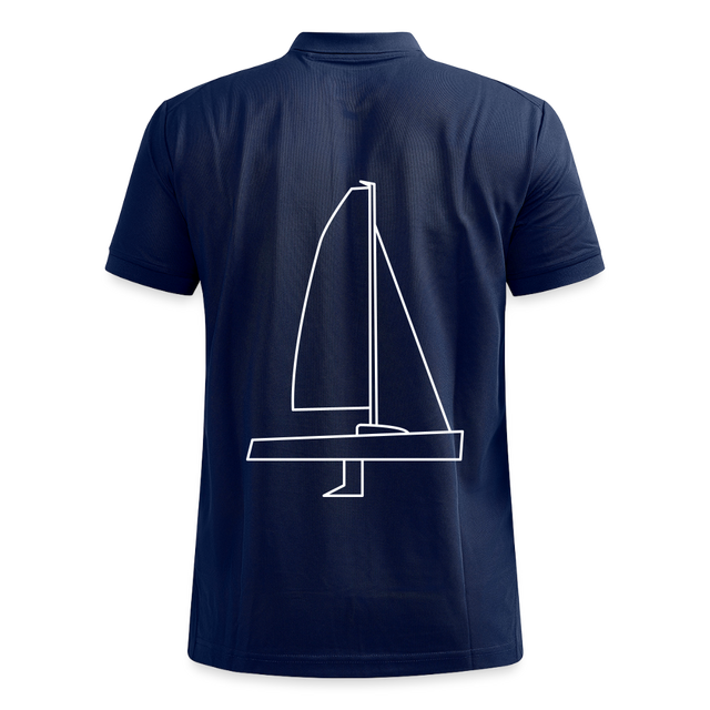 J70 - CrewPolo Backbeat (m) - Navy meliert