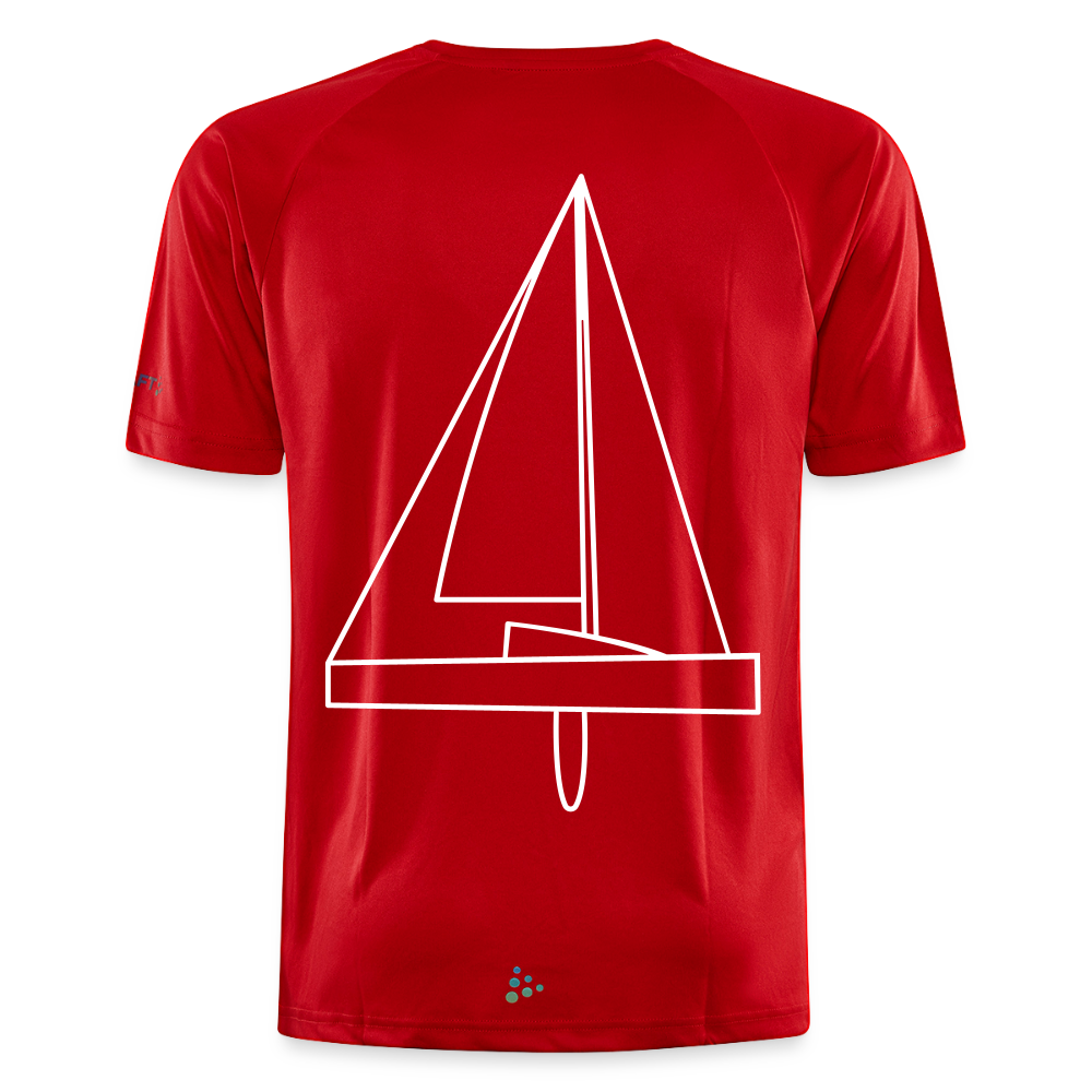 R-Boot - Techline Tee Backbeat (m) - Rot