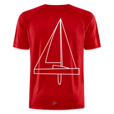 R-Boot - Techline Tee Backbeat (m) - Rot