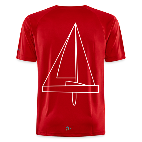 R-Boot - Techline Tee Backbeat (m) - Rot