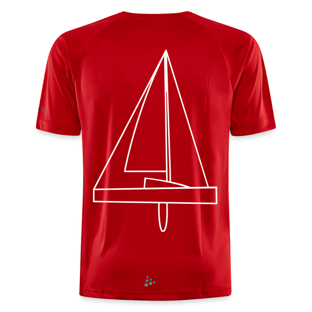 R-Boot - Techline Tee Backbeat (m) - Rot