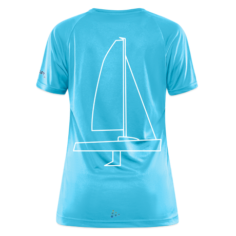 J70 - Techline Tee Backbeat (w) - Hawaiiblau