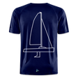 J70 - Techline Tee Backbeat (m) - Dunkelnavy