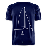 J70 - Techline Tee Backbeat (m) - Dunkelnavy