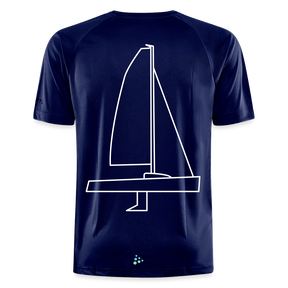 J70 - Techline Tee Backbeat (m) - Dunkelnavy