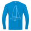J70 - Techline LongSleeve Backbeat (m) - Saphirblau
