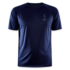 J70 - Techline Tee Frontmark (m) - Dunkelnavy