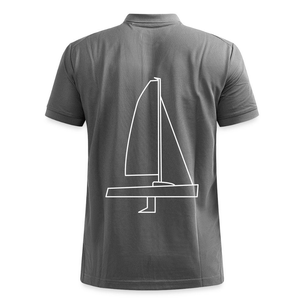 J70 - CrewPolo Backbeat (m) - Dunkelgrau meliert