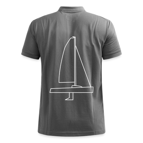 J70 - CrewPolo Backbeat (m) - Dunkelgrau meliert