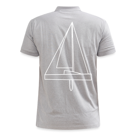 R-Boot - CrewPolo Backbeat (m) - Grau meliert